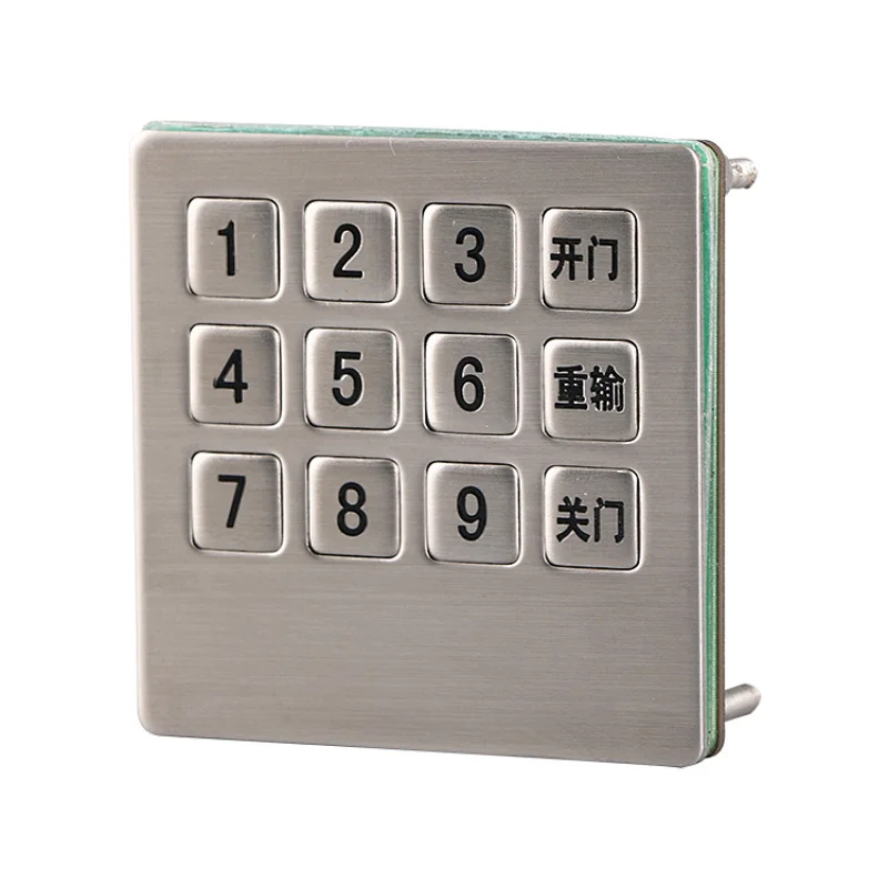 Mounted 3x4 Keys Digital Cabinet Lock Vending Machine Keypad