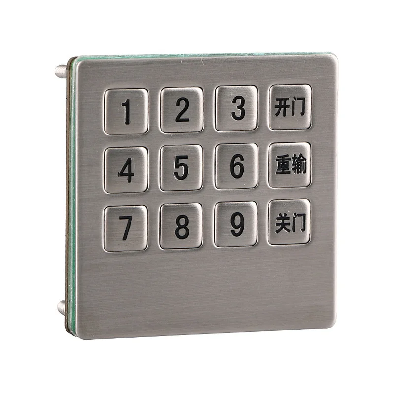 Mounted 3x4 Keys Digital Cabinet Lock Vending Machine Keypad