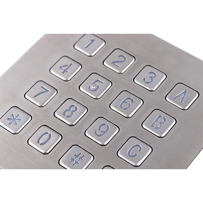 16keys Metal Single Door Access Control Serial Keypad Module