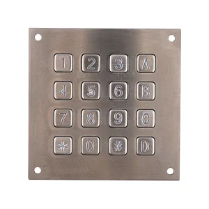 16keys Metal Single Door Access Control Serial Keypad Module