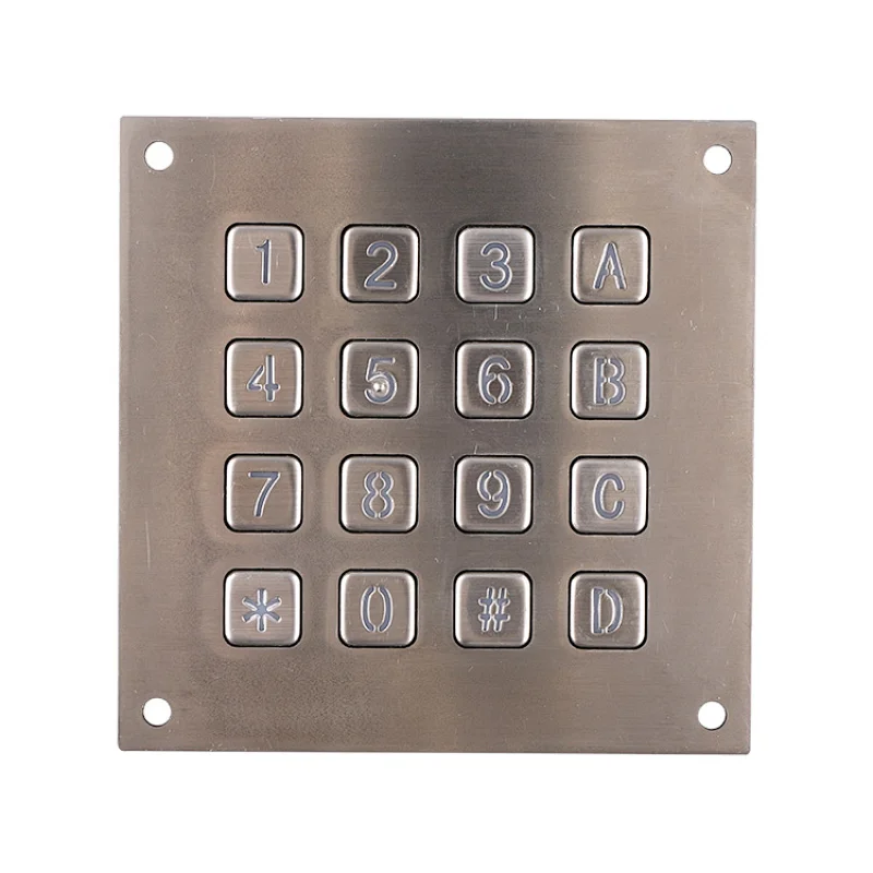 16keys Metal Single Door Access Control Serial Keypad Module