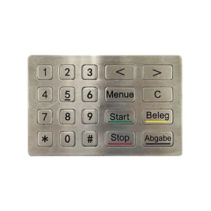 4x5 Atm Matrix Metallic Programmable Keypad For Gate Opener
