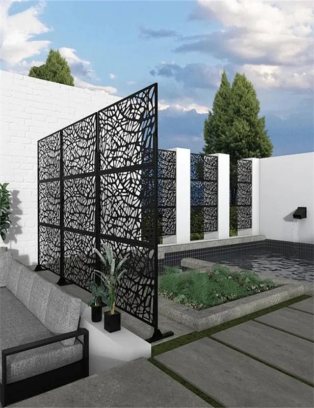 Garden Decorative Laser Cut Aluminum Fence