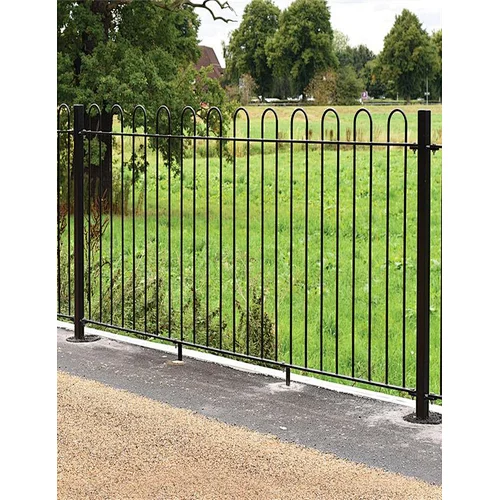 Bow Top Steel Fence Designed For Residential Security