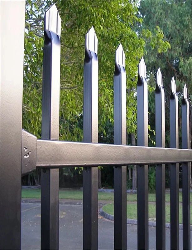 Regular Style Pressed Spear Top Steel Fence