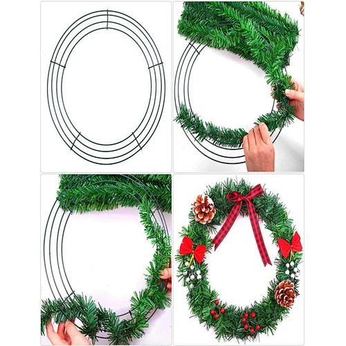 Flat Wire Wreath Ring Frames