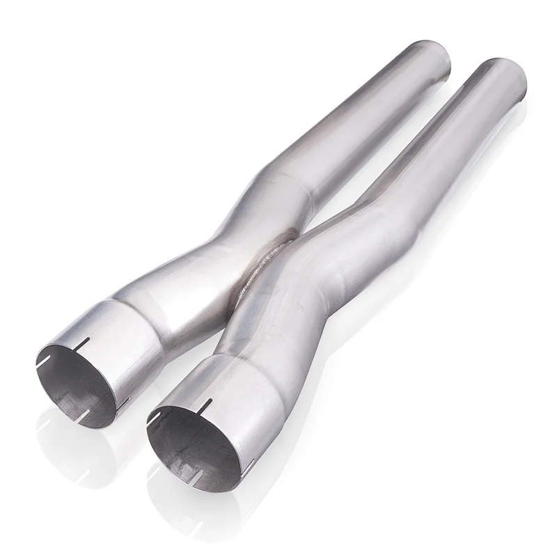 SS304 stainless steel catback down pipe exhaust burnt tip
