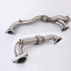 Stainless Steel Heavy Duty Up Pipes Fits for Ford 6.4 Powerstroke Diesel 6.4L 08-10 NO EGR PROVISION