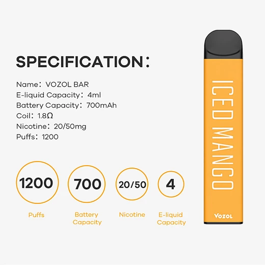 Vozol Bar 1200 Puffs Disposable Vape Pen