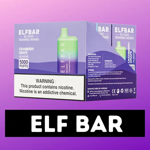 Elf Bar BC5000 Rechargeable Disposable Kit 5000 Puffs