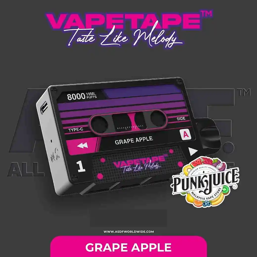 Vapetape 8000 Rechargeable Disposable Vape with Unique Flavors and