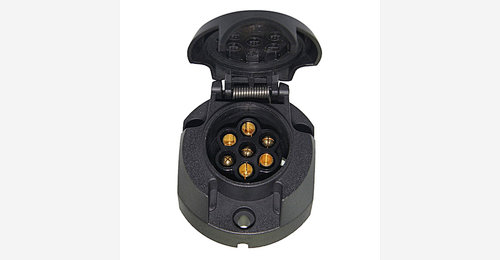 7pin 12v Nylon Trailer Socket , Truck trailer connector , Seven way ...