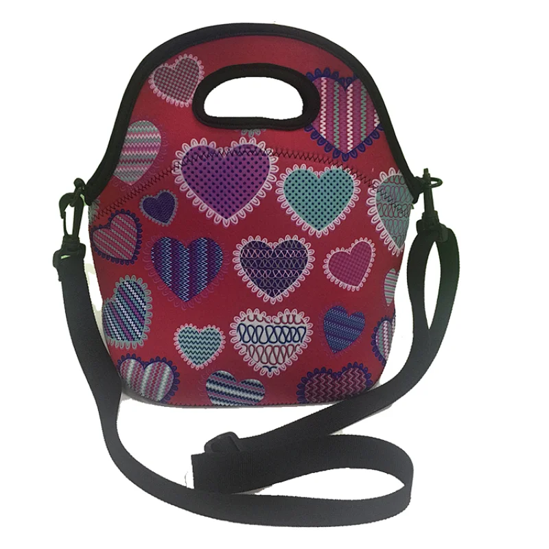 neoprene lunch bags with shoulder straps