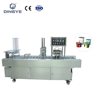 vacuum automatic cup filling and sealing machine