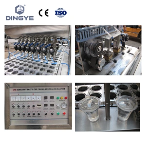 automatic cup filling and sealing machine for big capacity