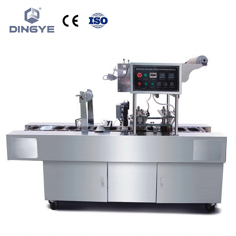 plastic cup filling and sealing machine