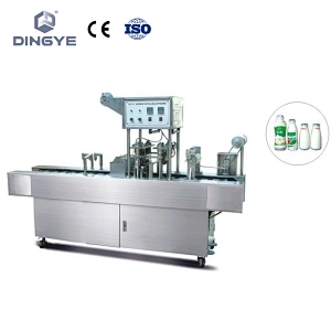 automatic milk bottles filling and sealing machine