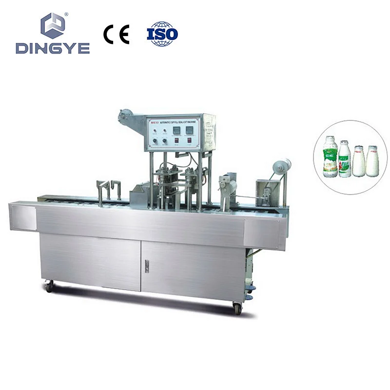 automatic milk bottles filling and sealing machine