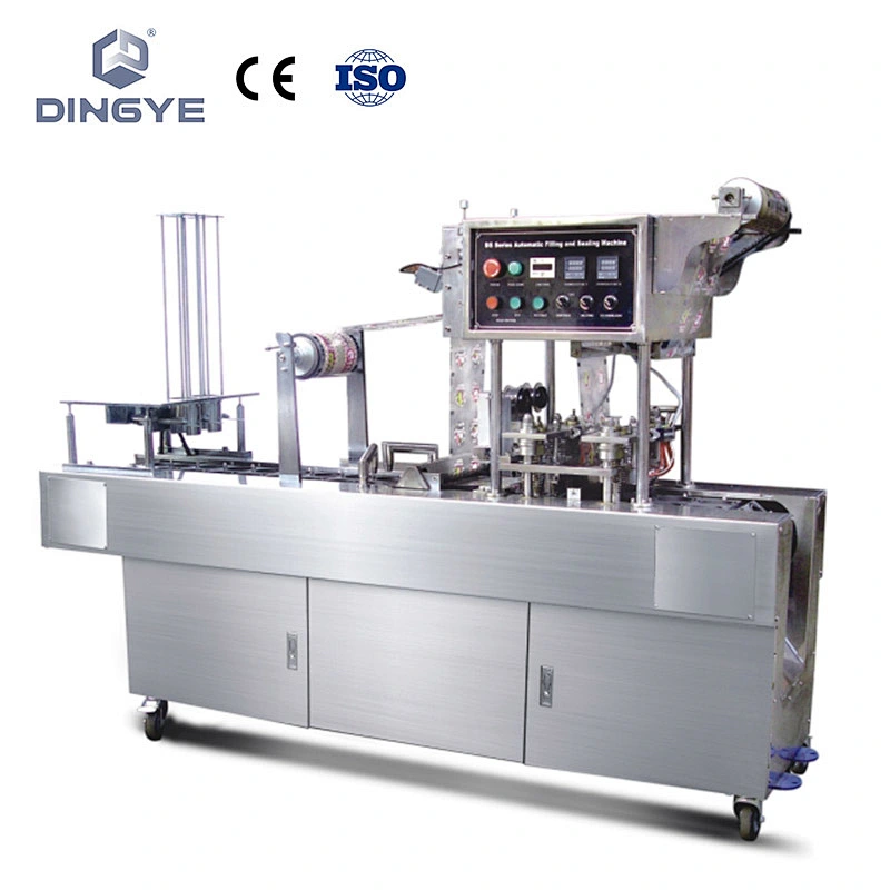 yogurt cup filling and sealing machine