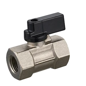Mini Ball Valv  Nickel Plated