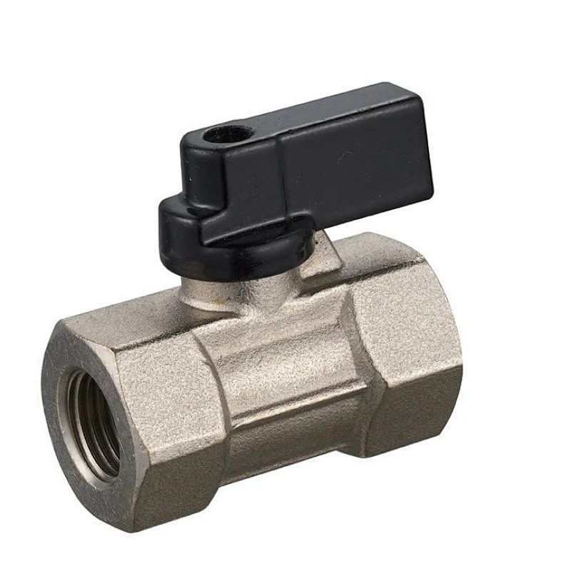 Mini Ball Valv  Nickel Plated