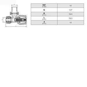 Angle Radiator Valve Compression Ends