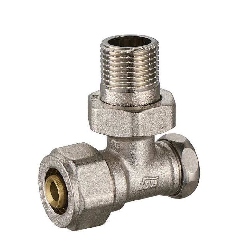 Angle LOckshield Radiator Valve Compression Ends