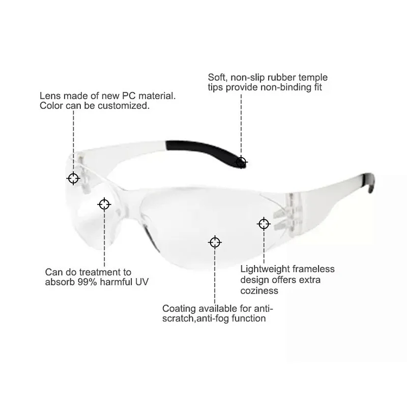 Made in China/wholesale/UV eye protection safety glasses