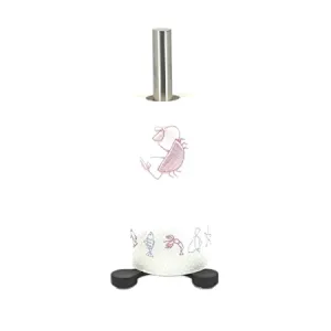 Kitchen Roll Holder, Paper Towel Holder, Paper Stand 2022, Stainless Steel Plasic base, Circular