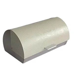 Roll top , Stainless Steel body Bread Bin , Plastic Lid, Marble Decor