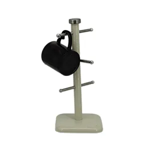 Steel Mug Holder Tree，Marble Diversified European Large SizeStand, Iron Mugs & Tea & Coffee Cup Storage Rack With Hooks, Counter Bar Accessory & Kitchen Countertop Organizer