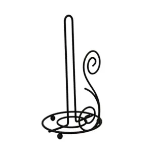 Kitchen Roll Holder, Paper Towel Holder, Paper Stand 2022, Steel Wire, Flower shape, White Black Grey, Any Color