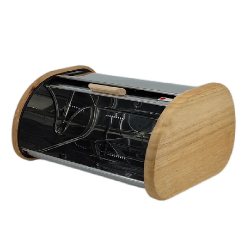 antique wood bread box