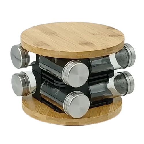 revolving spice jar set