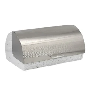 Roll top American Style Customized Wooden cutting board Powder Coated Metal Color Bread Bin,Marble Decor