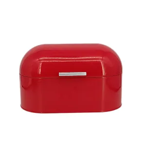 Shiny Red Bread bin, Dome Lid, Different Color Aaillable, ALu Handle