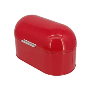 Shiny Red Bread bin, Dome Lid, Different Color Aaillable, ALu Handle
