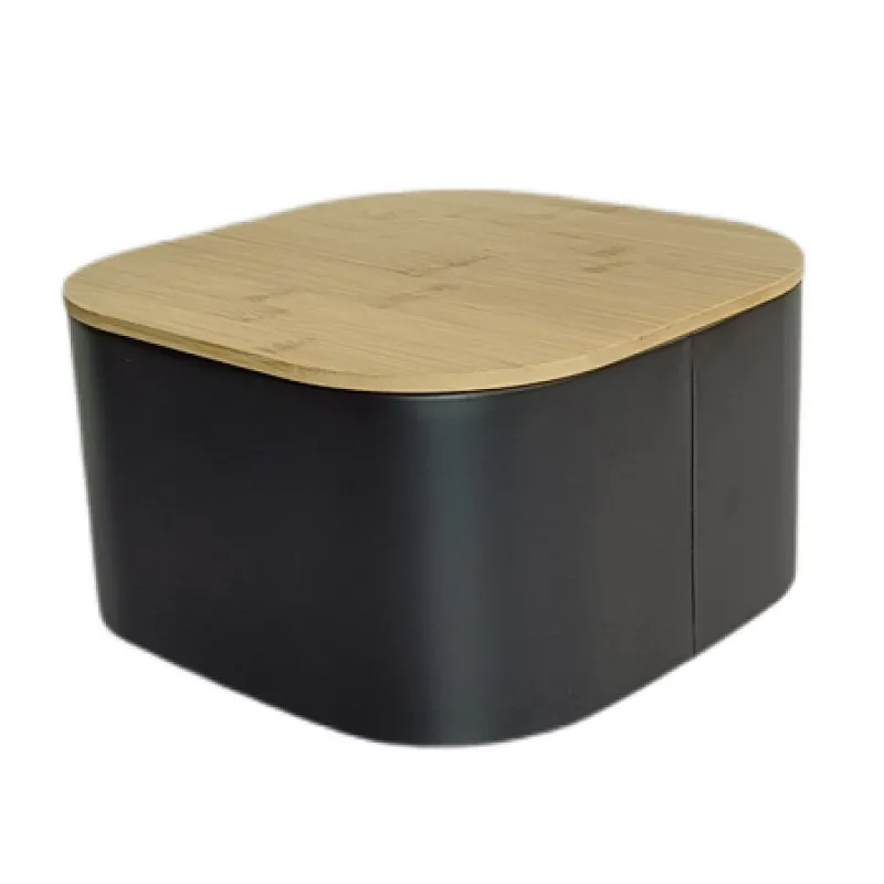 bread bin and chopping board