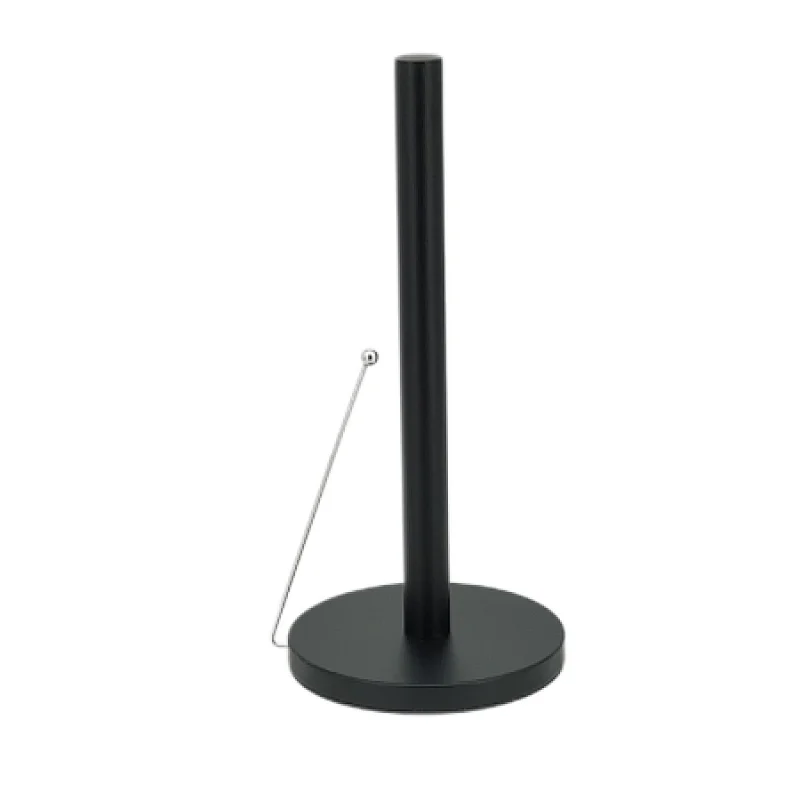 black kitchen roll holder