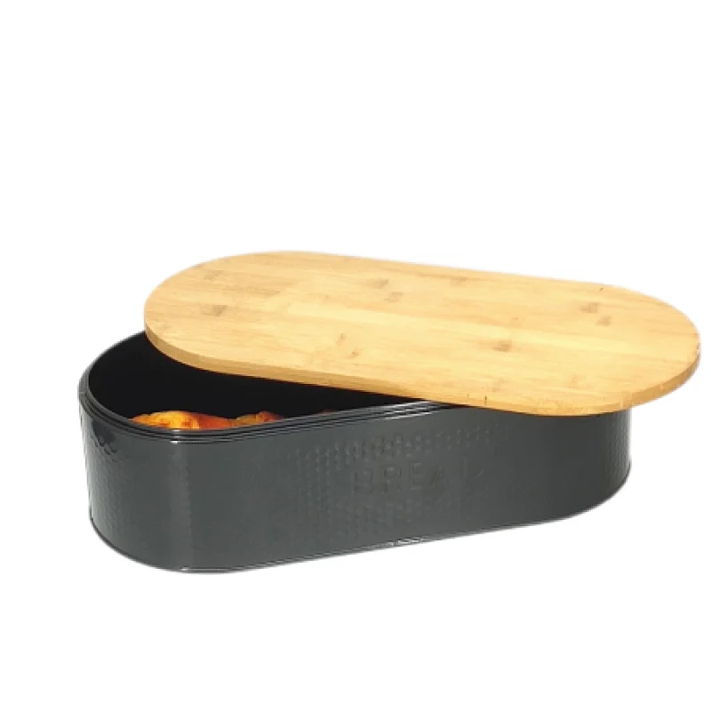 bread bin with chopping board lid
