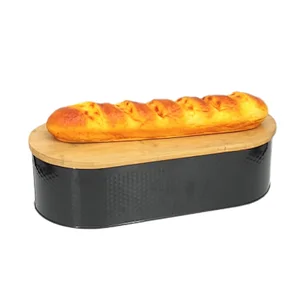 bread bin with chopping board lid