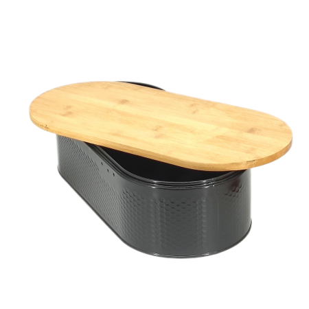 bread bin with chopping board lid
