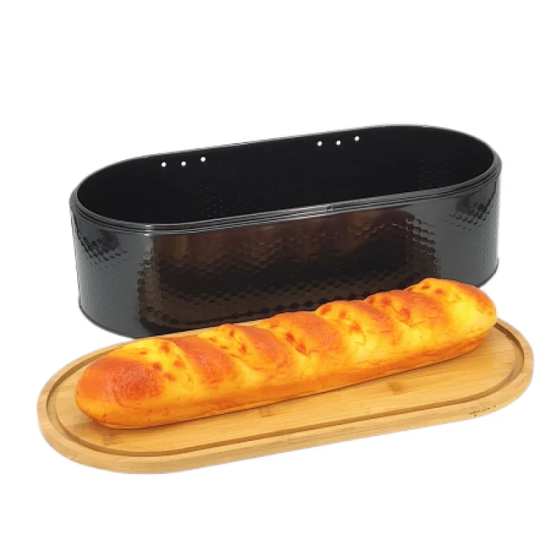 bread bin with chopping board lid