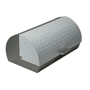 Roll top, European Style , Stainless Steel Bread Bin , Color Coated, Diamond Decor