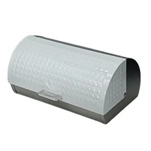 Roll top, European Style , Stainless Steel Bread Bin , Color Coated, Diamond Decor