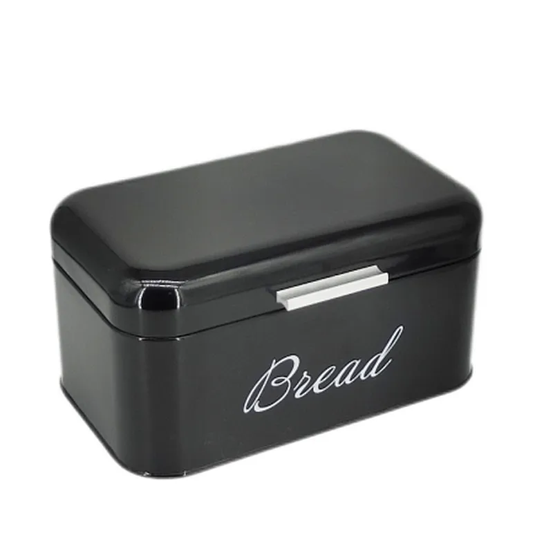 retro metal bread box