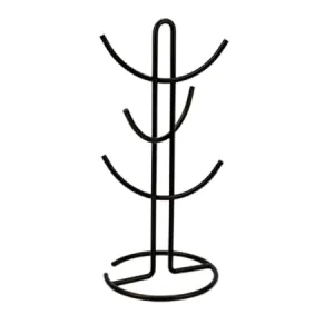 Steel Mug Holder Tree，Diversified European Large SizeStand, Iron Mugs & Tea & Coffee Cup Storage Rack With Hooks, Counter Bar Accessory & Kitchen Countertop Organizer