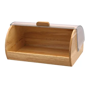 Bread bin Wooden, Frosted Lid