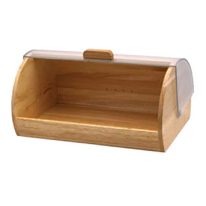 Bread bin Wooden, Frosted Lid