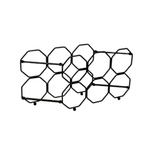 Countertop Wine Rack, Wine Storage Holder, Freestanding Metal Tabletop Stand with Modern Design, Simple Wine Bottle Holder For Kitchen And Home Decor, Bar Cabinet